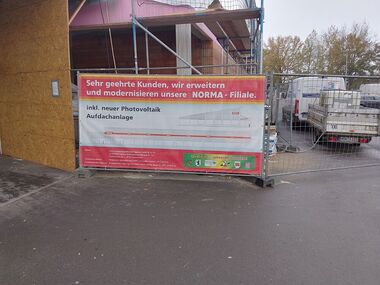 NORMA Markt Hagenow - Bauschild