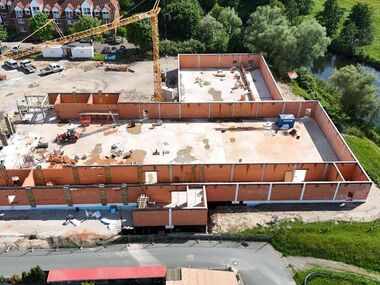 Norma-Markt in Schwaan: Bautenstand 17.06.2025 Maurer- und Betonarbeiten